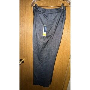 JONES NEW YORK Signature Size 18W Herringbone Grey Stretch Office Work Pants NWT